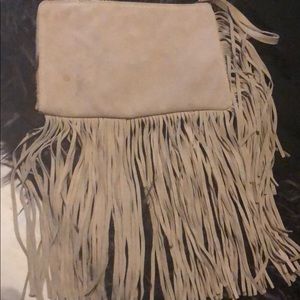 Zara fringe clutch